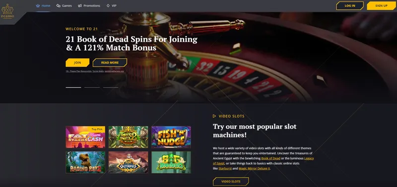21 Casino - Home Page